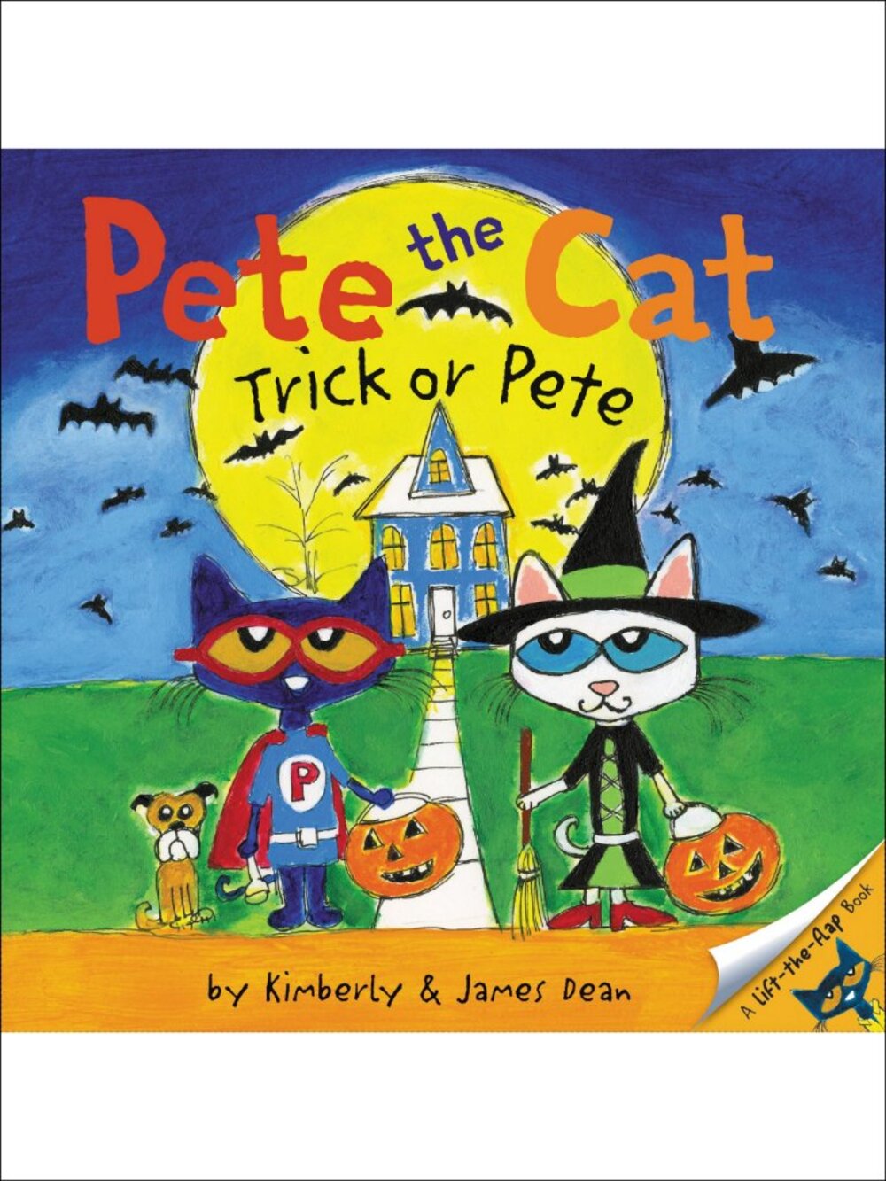 Pete the Cat Trick or Pete Lift-the-Flap Halloween Children's Book